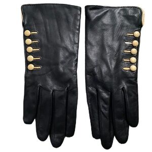 Alexandra Bartlett Designer Black Leather Gloves